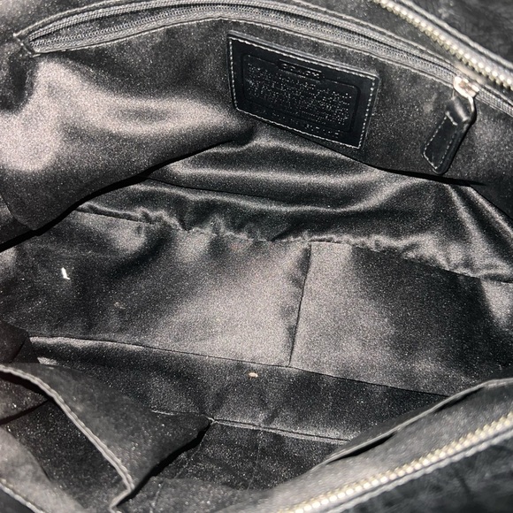 Coach Black Leather Tote Bag - Picture 8 of 12